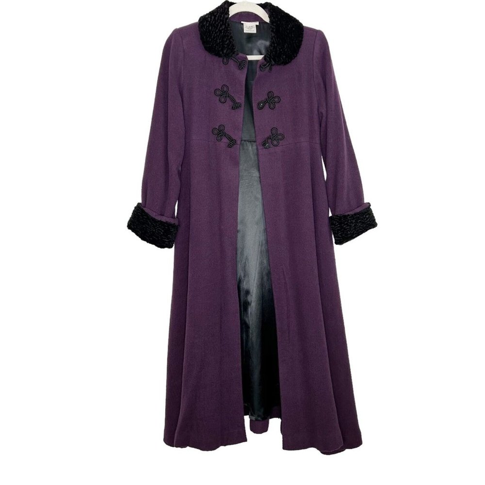American Girl Sugar Plum Coat Girl's Size 14 Purple - Picture 1 of 9